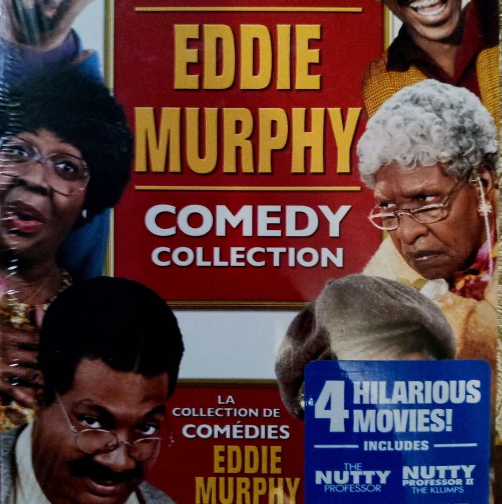 4 Outrageous Eddie Murphy DVD Movies, Brand New In Package